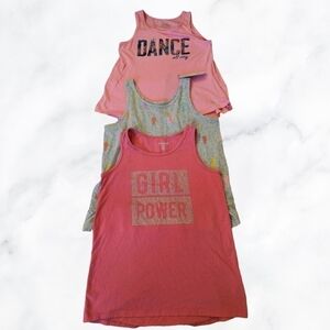 6/$20 Bundle Of 3 Cat & Jack Sleeveless Tank Tops Size 10/12